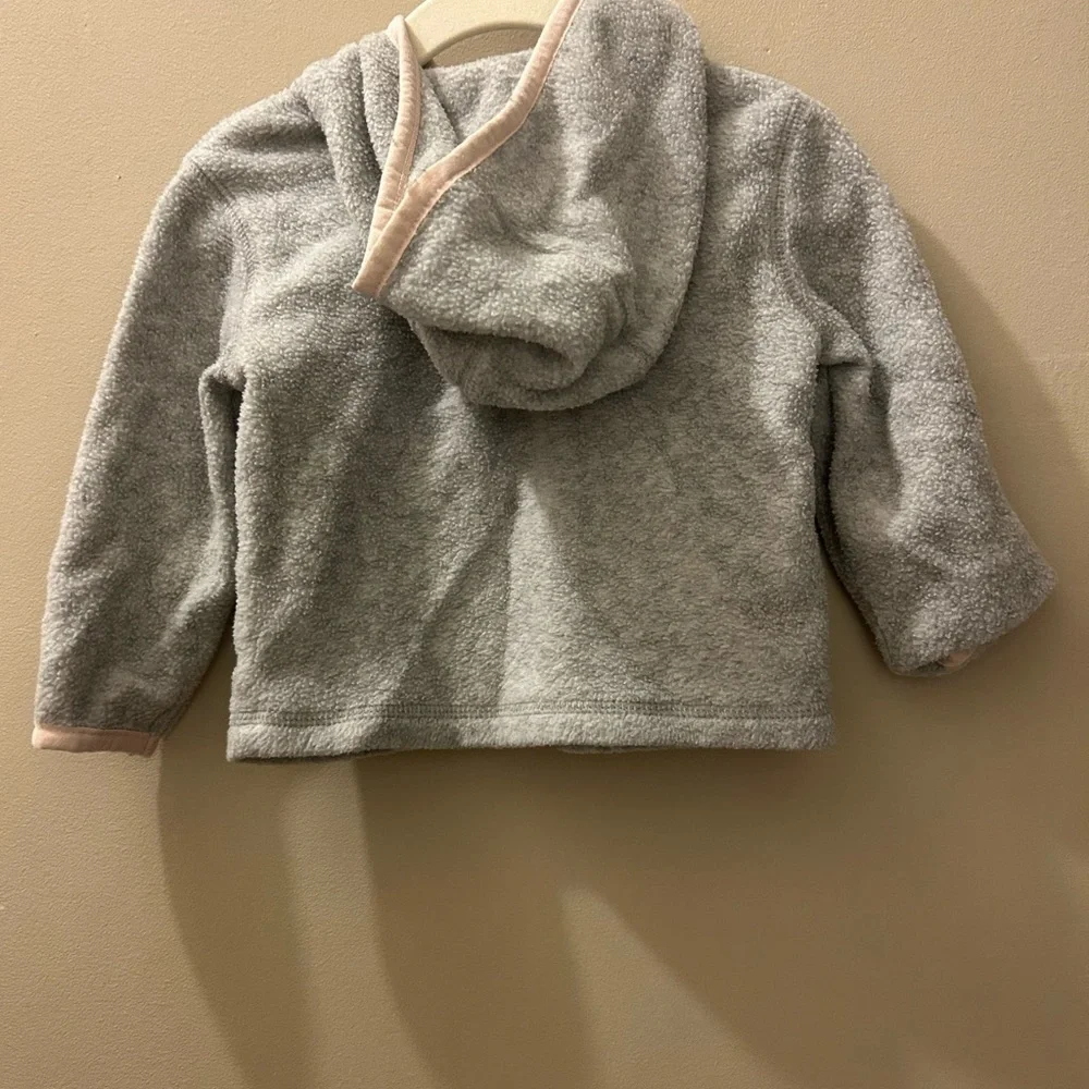 Carter's Soft Gray and Pink Hoodie